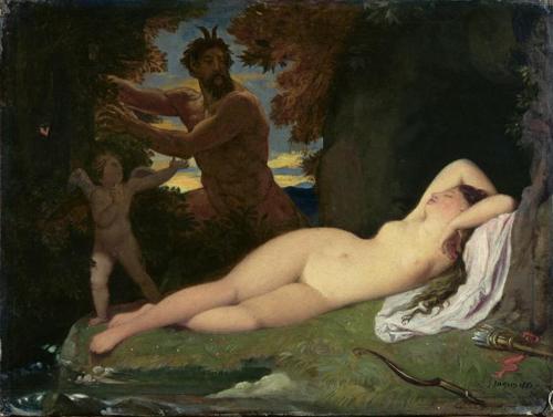 enchantedsleeper:Jupiter and Antiope (1851), Jean Auguste Dominique Ingres