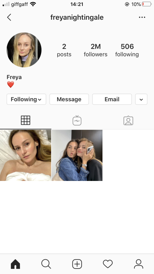 Freya nightingale instagram
