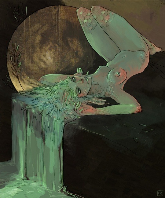 modern-faerie-tales:&ldquo;Green Fairy&rdquo; by Clo. Available here