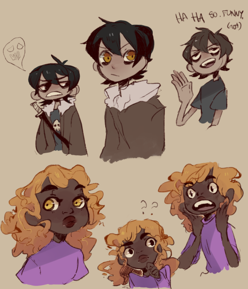 joker-ace: bluh bluh haven’t drawn these underworld cuties in a long time kinda forgot how
