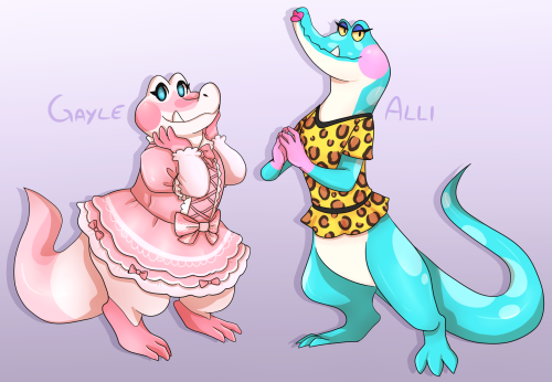 Animal crossing alligators! Because my boy Del just moved in to my island and I really like to draw 