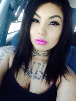 chicanalover88:  Beautiful, thick babygirl Dez.  Tatted up and so fuck’n fine. 