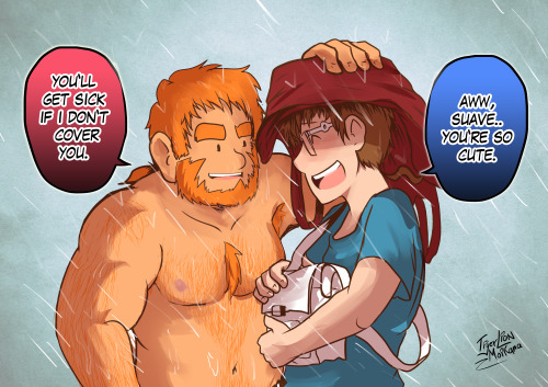 tigerlion-moikana:  RAINY SEASON WITH SUAVE & RUDY1KOMA EXTRA -> https://www.patreon.com/posts/rainy-season-3628595