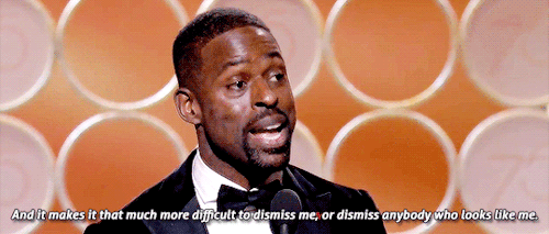 bisararamirez: Sterling K. Brown wins Best Performance by an Actor in a Television Series -  Drama for “This is Us” during The 75th Annual Golden Globe Awards, making Golden Globe history as the first black man to win in the category.