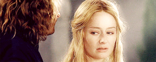 fetch-me-a-block:And again she looked at Faramir. ‘No longer do I desire to be a queen,’