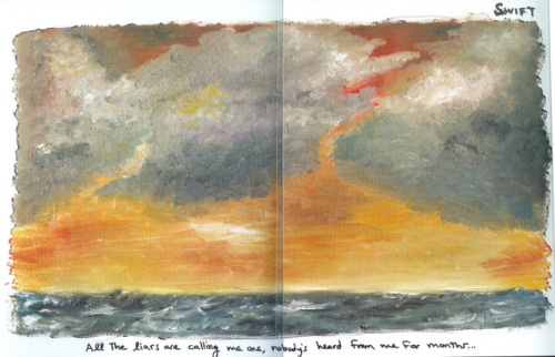 tswiftly: Paintings by Taylor for the Reputation magazines