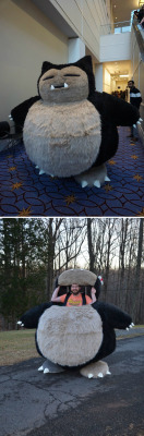 retrogamingblog:  Snorlax Costume made by