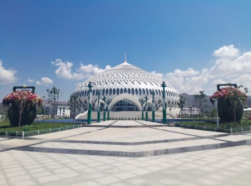 A theatre in Linxia, Gansu