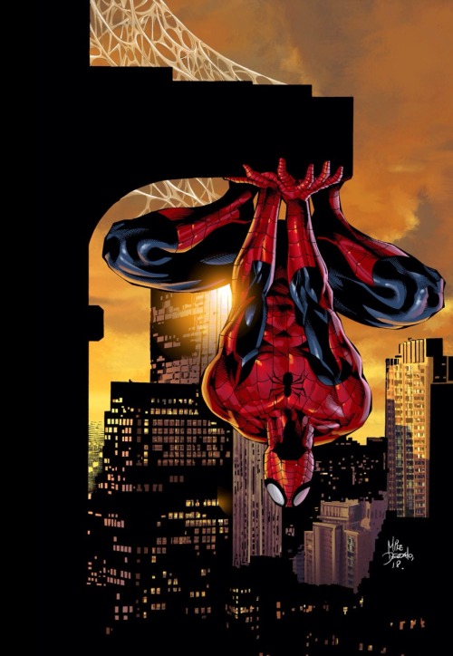 lospaziobianco:1) Spider-Man by Mike Deodato Jr. on Tumblr 2) Daredevil by Alex Maleev 3) Punisher b