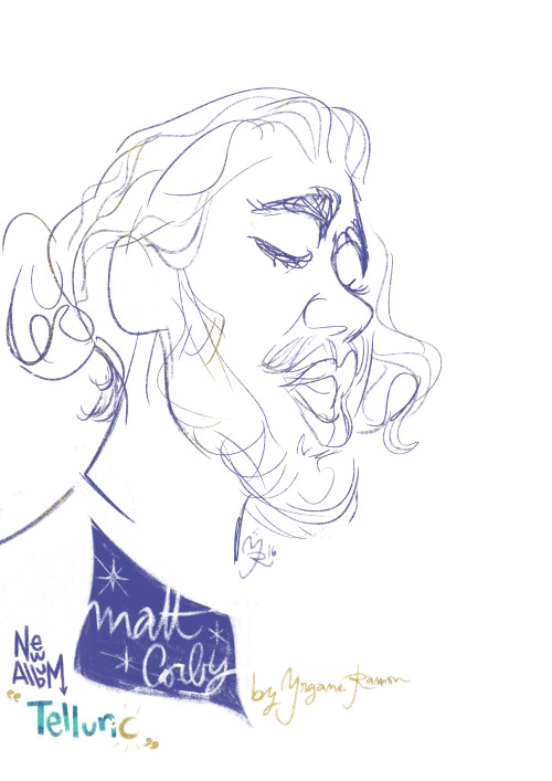 The new album of Matt Corby “Telluric” is just great - So i completly go for some roughy sketch - Ma