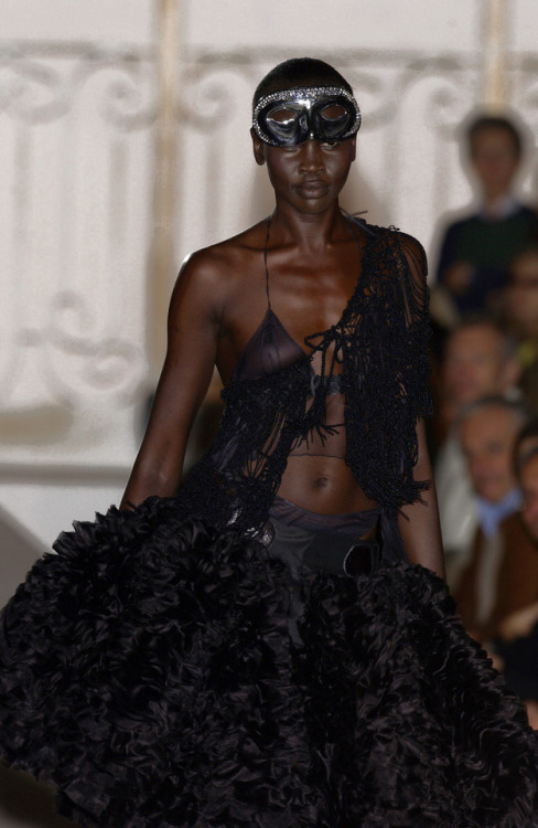 alek wek @antonio berardi ss03