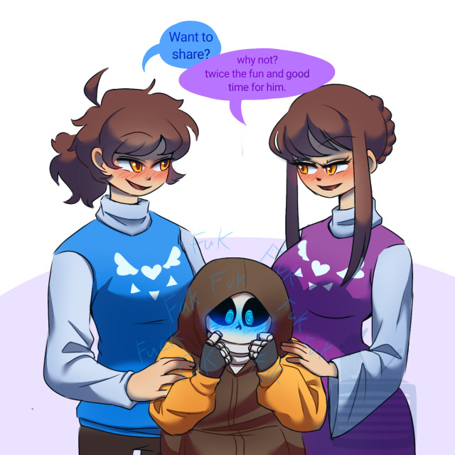 #frisk x sans x frisk on Tumblr