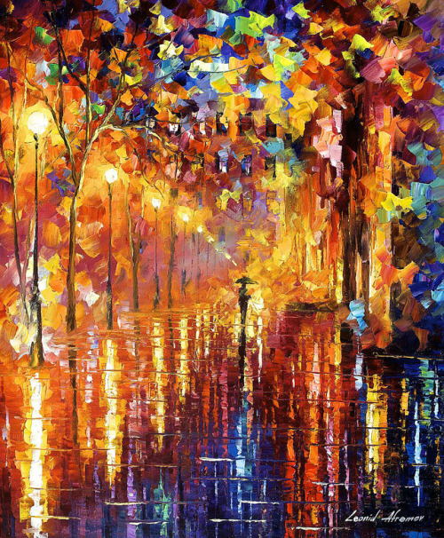 galecross:adamthegirl:one of my favorite artists passed away today, leonid afremov. this is a p