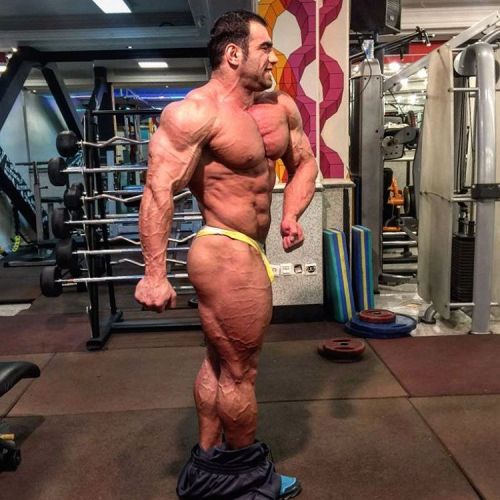myfavoritemusclemen:Ayat Bagheri Great Thong Workout