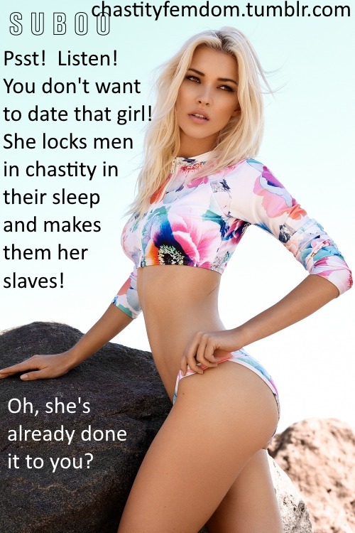 chastityfemdom:  Aww, too late! 