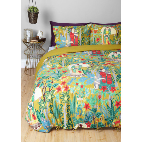 Karma Living Boho Paint Me a Picture Duvet Cover Set ❤ liked on Polyvore (see more blue duvets)