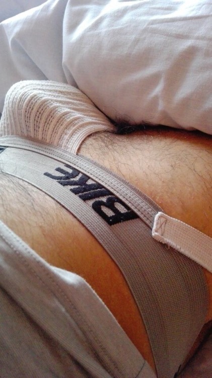seducing-dad:I’d been missing my favorite jockstrap for a few weeks now. The last time I remembered 