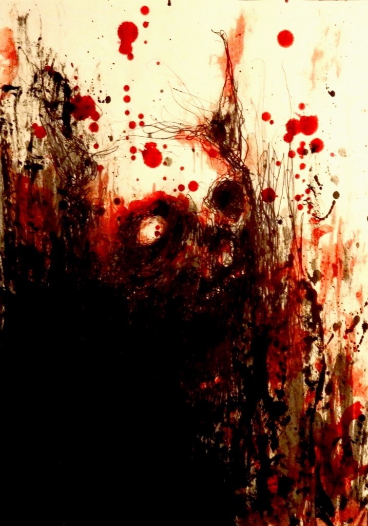 pure-af:Blood Paintings by Maxime Taccardi 