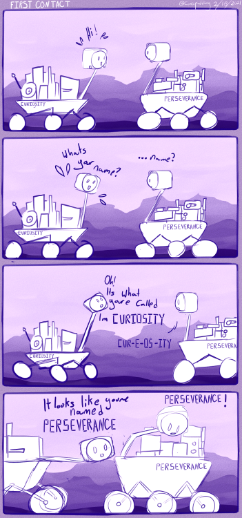 comicpudding:i hope PERSERVERANCE lands safely todayPercy and Curie must save Oppy!