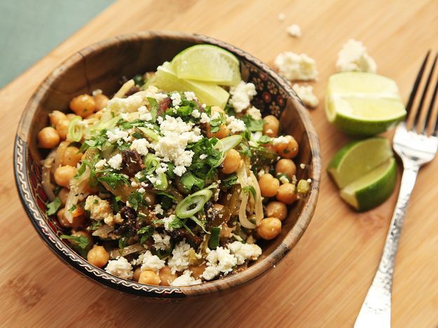 http://www.heavenrecipes.com/all-kinds-of-recipes/chickpea-salad-with-bacon-cotija-and-roasted-chilies/
“Chickpea Salad With Bacon, Cotija, and Roasted Chilies
”