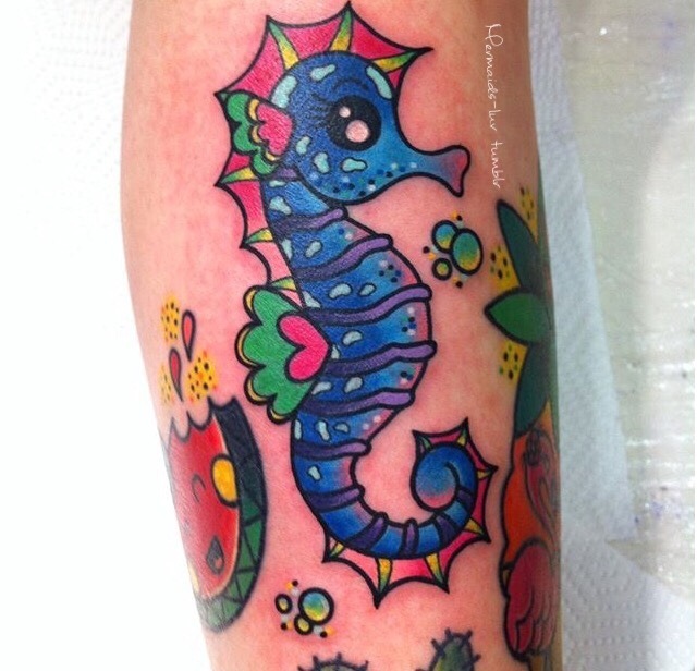 mermaids-luv:  Mermaids and tropical tattoos blog🌊🐚🐠🐙🐟🐠🐳🐬