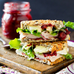 lets-just-eat:  Cranberry, Brie and Turkey