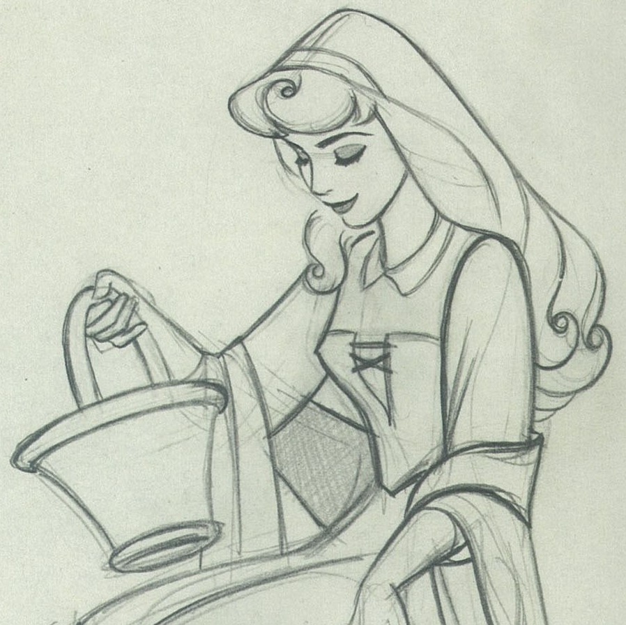 EMvisual diseño — Cinderella. Dibujo a mano de la factoría Disney.