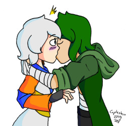 Yay! I finally drew a half-decent kiss!If