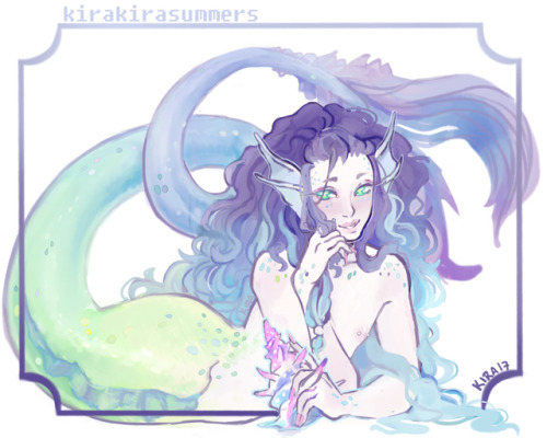 kirakirasummers:art trade w @steamedvegetablesart :O