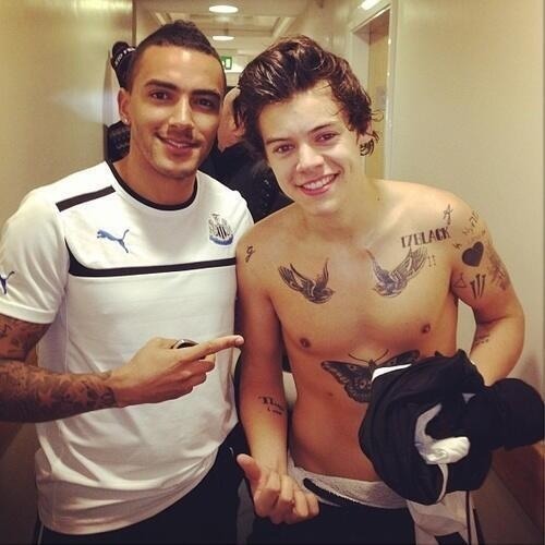 Football player no shirt