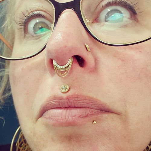 Switched out one of my septum pieces to this gorgeous Tempeste clicker by @buddhajewelryorganics  &a