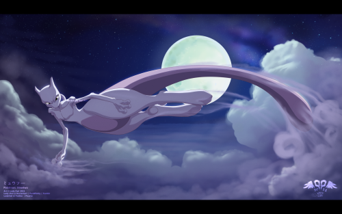  Mewtwo : Night FlightMewtwo is on his way to find something… someone.This one has been sitti