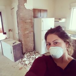 Truly. I am not made-up and pretty all the time. Like today! I am busting down dry-wall in my new house!! Dusty dusty job. I also really need to buy a ladder. I am so short&hellip; Ha by londonandrews