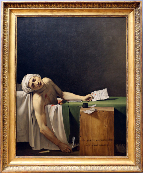 archivedeathdrive: Jacques-Louis David, The Death of Marat, 1793