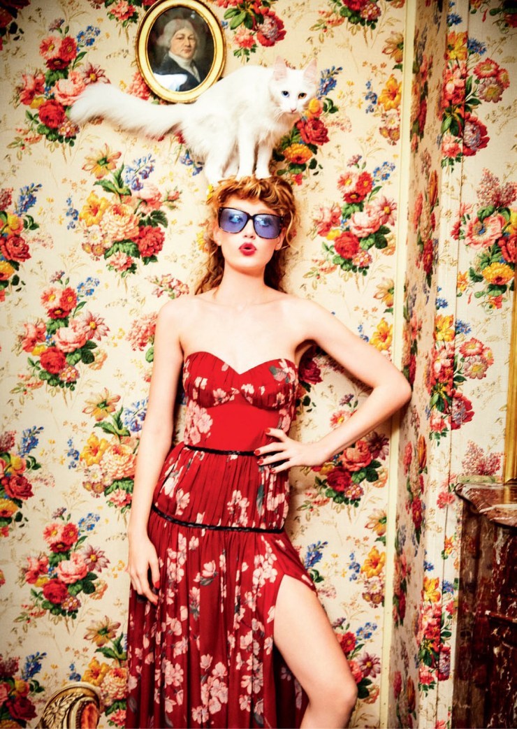 miss-vanilla:  Hollie May Saker by Ellen von Unwerth for Vogue Russia April 2016.  