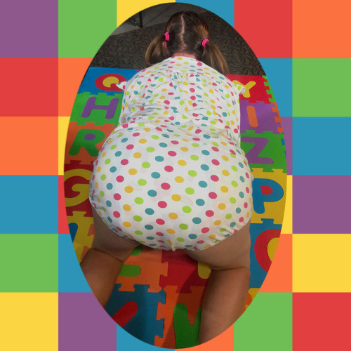 Isn’t my polka dot dress and matching diaper cover so pretty?