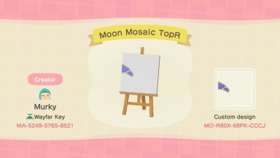 silver-tongues-blog:island-musings:Codes for my moon and paw print mosaics that were