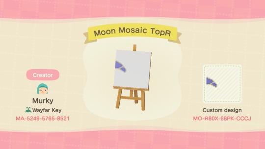 silver-tongues-blog:island-musings:Codes for my moon and paw print mosaics that were