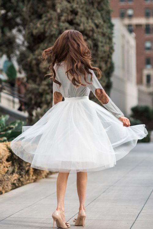 Eloise Tulle Midi Skirt