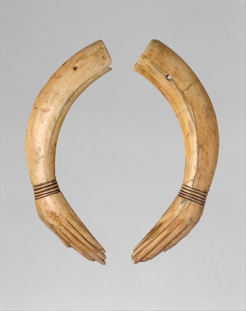 Pair of Ivory ClappersPeriod: New Kingdom, Amarna Period. Dynasty: Dynasty 18. Reign: reign of Akhen