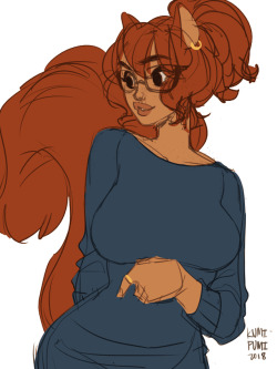 saltyconch:  Hazel the squirrel girl.She