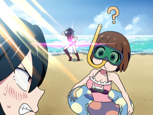 at the beach ep! I wish > .<