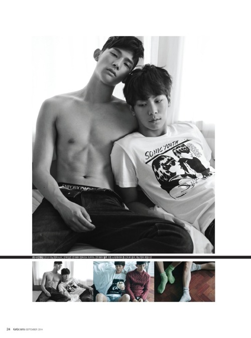 koreanmodel:  Lee Cheolwoo and Park Hyeongseop for Ceci Korea September 2014