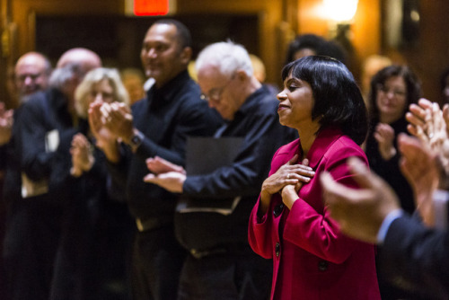 Rev. Dr. Debora Jackson, Director of Lifelong Learning at Yale Divinity School, speaks during the Ma