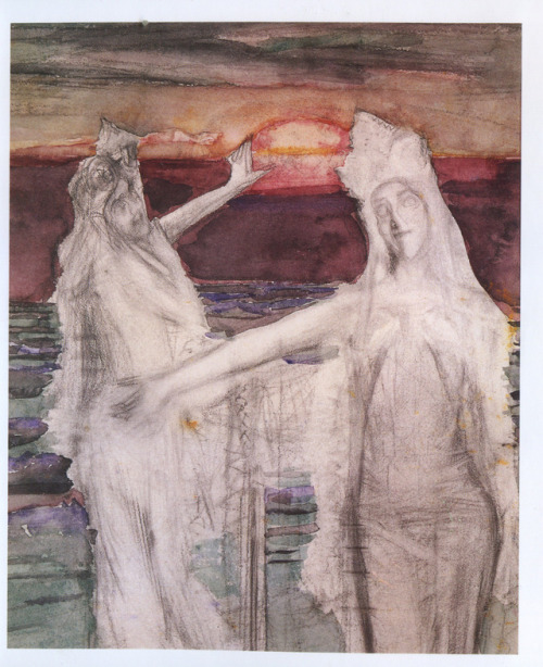 ritualcircle: Michael Vrubel - Two Sea Princesses (1898)(1856-1910)