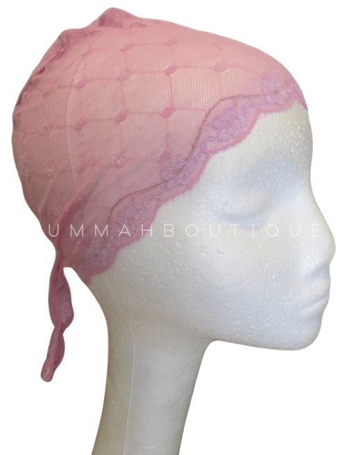 Pretty Lace Bonnet Undercaps at UmmahBoutique.ca