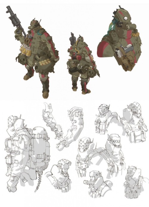 rocketumbl:  Army of Two  Concept Art