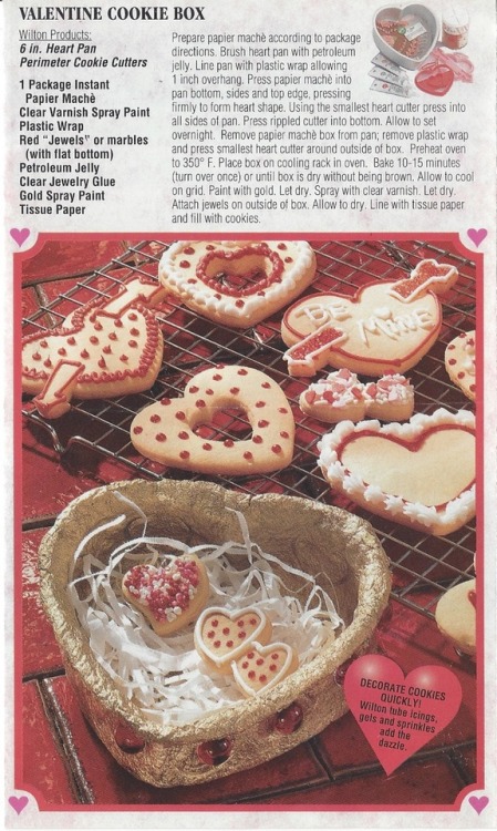 churchnotmadewithhands: scans from a valentines day recipes leaflet that was in a 90s cooking magazi