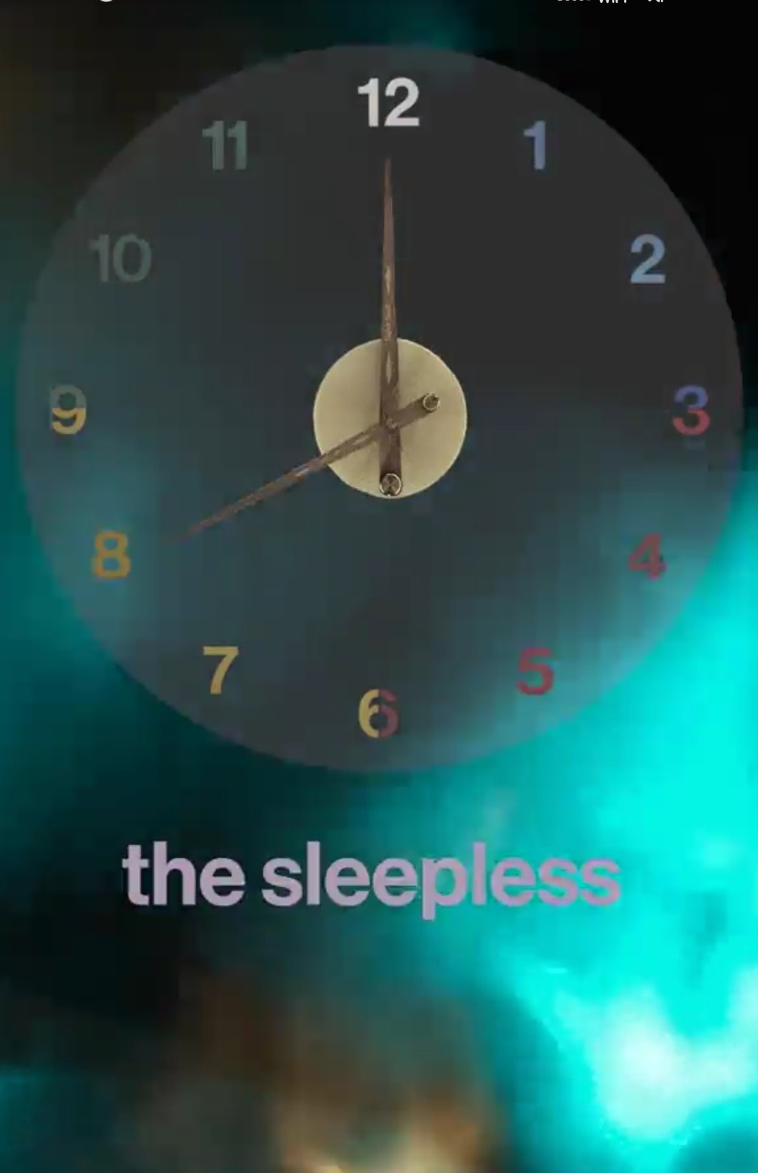 all spotify background videos changing to a clock...
