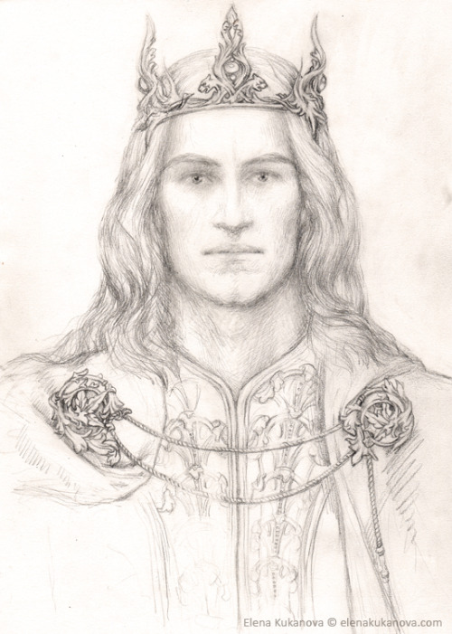 markedasinfernal:The Children of Húrin Illustrations: Melian, Morwen, Húrin, Elu Thingol, Beleg, Túr